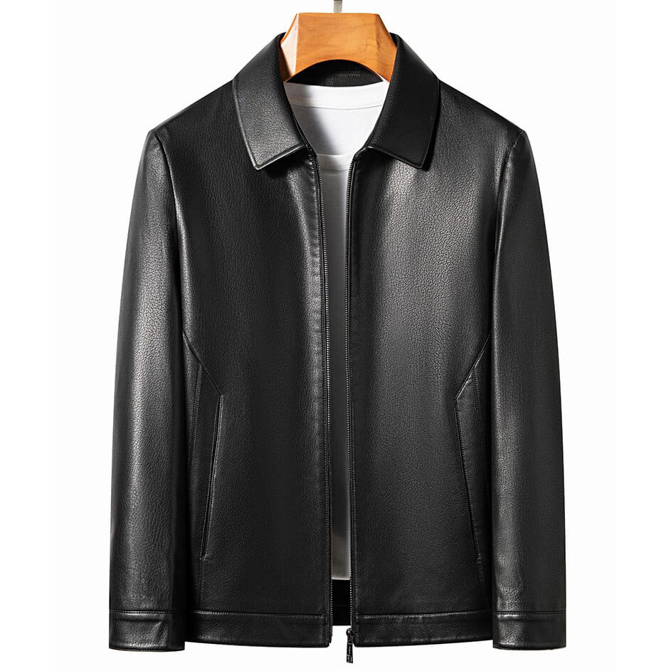 Jaqueta de Couro Legítimo - Black Elegance